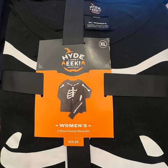 NWT Hyde And Eek Boutique - Women's 2-Piece Hallowwen Pajamas Sleep Set - XL - Picture 2 of 3